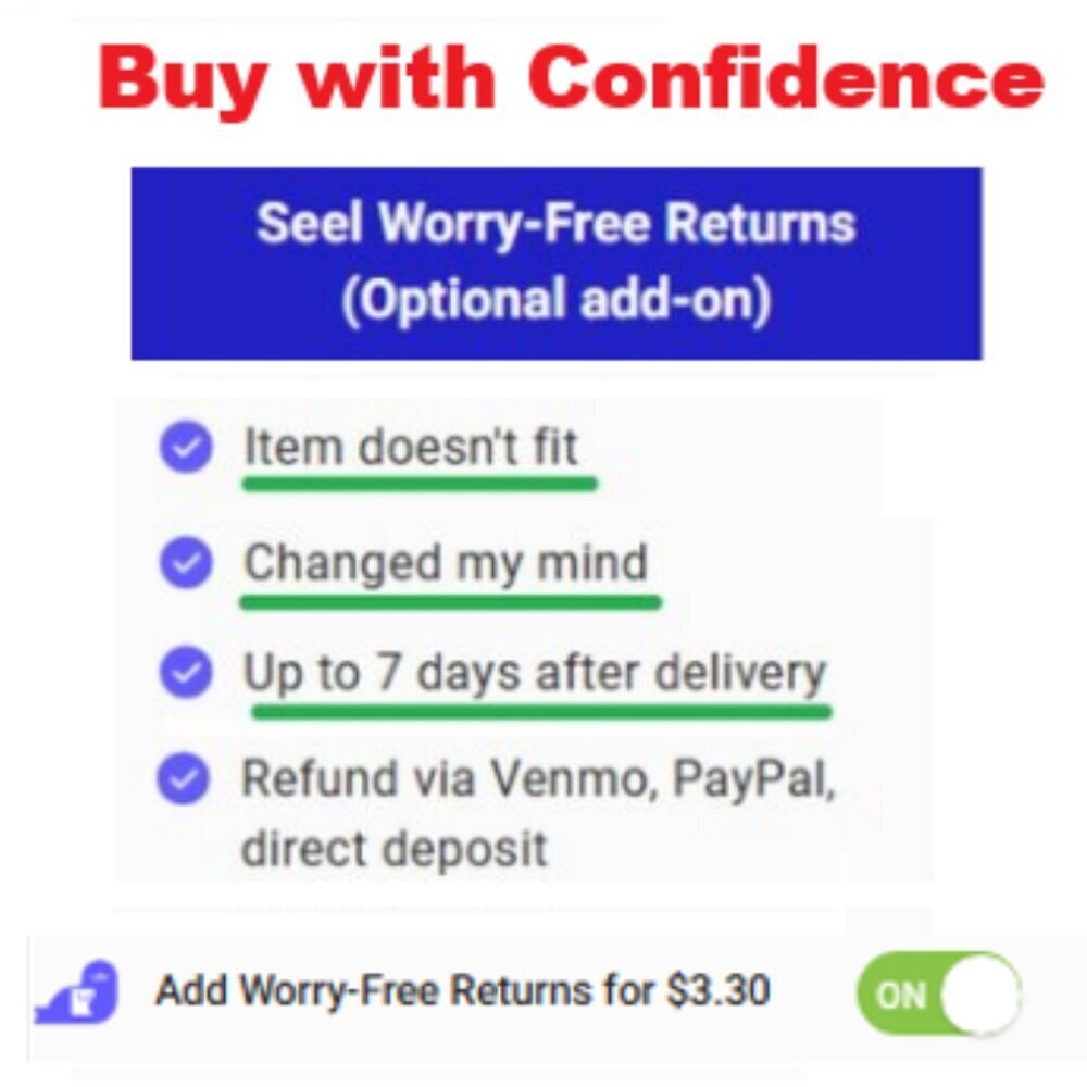 ⚠️🦭Add SEEL Worry-FREE Returns now on Poshmark - 7 DAY Return after delivery🤯